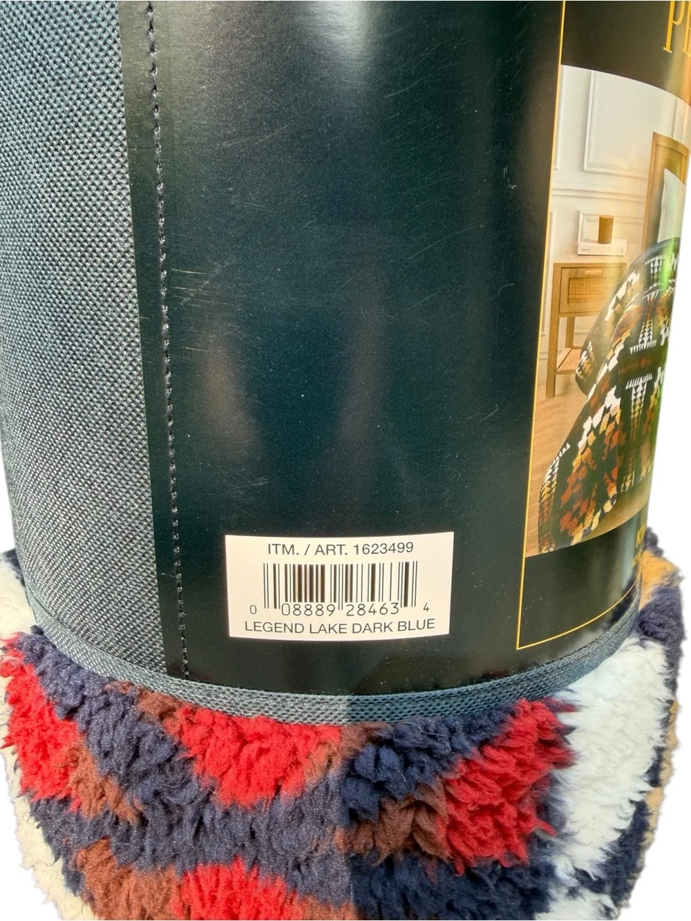 Pendleton Navy Multi Sherpa King Blanket Legend Lake Navy NWT